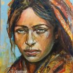 girl portrait Afghan