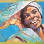"African Song" (acrylic on deep edge canvas 50x70cm